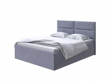 Двуспальная кровать Clever 160х200 без кроватного основания (Велюр Casa Благородный серый) в Салехарде