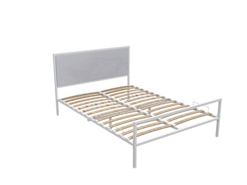 Кровать Сапфир с ортопедическим основанием 1800x2000 (Белый муар) в Салехарде