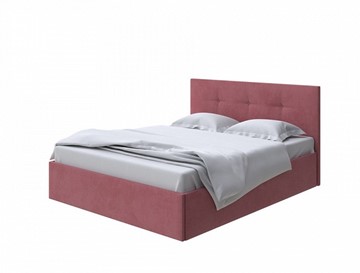 Двуспальная кровать Uno 180х200 Велюр (Ultra Багряный) в Салехарде