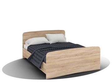 Двуспальная кровать Вега Кр-08 1600 с плоским основанием (Сонома) в Надыме
