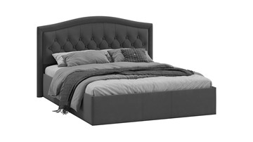 Двуспальная кровать Адель тип 1 (Велюр Графит) в Салехарде - предосмотр