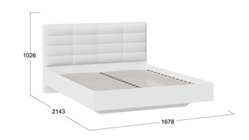 Кровать 2-спальная Агата тип 1 (Белый) в Новом Уренгое - предосмотр 2
