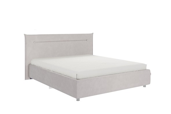 Кровать 2-спальная Альба 1.6, галька (велюр) в Надыме - изображение