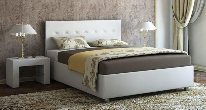 Двуспальная кровать Ameli с ортопедической решеткой 160х200 в Салехарде - изображение 2
