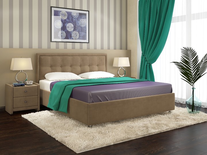 Кровать двуспальная Amelia размер 160*200 с основанием в Салехарде - изображение 5