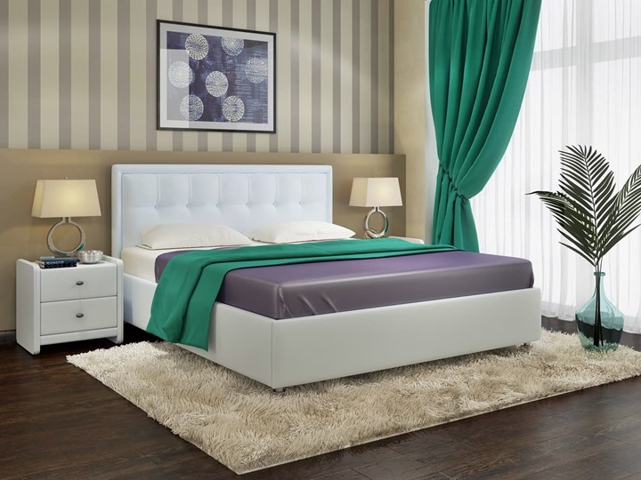 Кровать двуспальная Amelia размер 160*200 с основанием в Салехарде - изображение 2