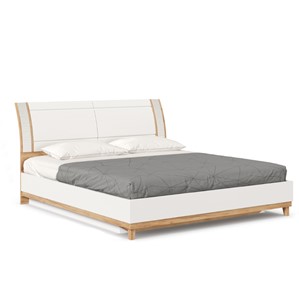 Кровать 2-спальная Бари 1800 с подъёмным механизмом Дуб Золотой/Белый ЛД 698.220 в Салехарде