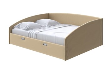 Кровать 2-спальная Bono 160х200, Экокожа (Золотой перламутр) в Салехарде