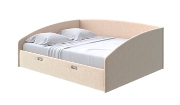 Кровать спальная Bono 160х200, Флок (Бентлей Песок) в Надыме