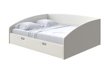 Спальная кровать Bono 160х200, Искусственная шерсть (Лама Лён) в Салехарде
