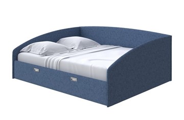 Спальная кровать Bono 160х200, Рогожка (Levis 78 Джинс) в Салехарде - предосмотр