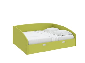 Двуспальная кровать Bono 160х200, Рогожка (Тетра Яблоко) в Надыме