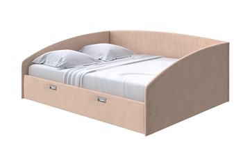Двуспальная кровать Bono 160х200, Велюр (Casa Бежевый) в Салехарде
