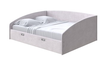 Спальная кровать Bono 160х200, Велюр (Casa Лунный) в Ноябрьске
