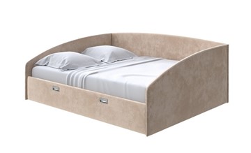 Кровать в спальню Bono 160х200, Велюр (Лофти Бежевый) в Салехарде