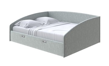 Двуспальная кровать Bono 180х200, Флок (Бентлей Дымчатый) в Салехарде