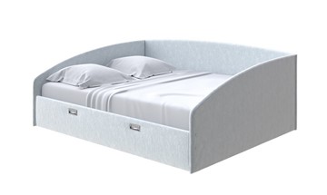 Двуспальная кровать Bono 180х200, Флок (Бентлей Светло-серый) в Салехарде