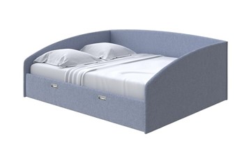 Кровать в спальню Bono 180х200, Рогожка (Firmino Голубой лед) в Салехарде