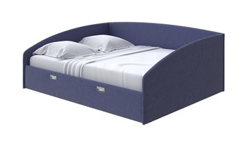 Спальная кровать Bono 180х200, Рогожка (Firmino Полуночный синий) в Салехарде
