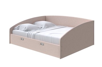 Кровать в спальню Bono 180х200, Велюр (Scandi Cotton 4 Бежевый) в Салехарде