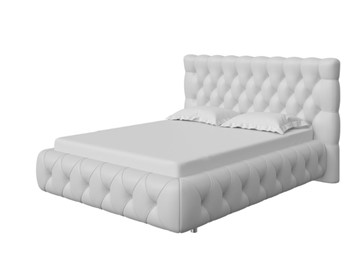 Спальная кровать Castello 160х200, Экокожа (Белый) в Лабытнанги