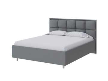 Кровать спальная Chessy 160х200, Рогожка (Savana Grey (серый)) в Губкинском