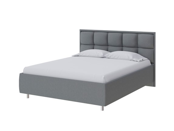 Кровать спальная Chessy 160х200, Рогожка (Savana Grey (серый)) в Салехарде - изображение