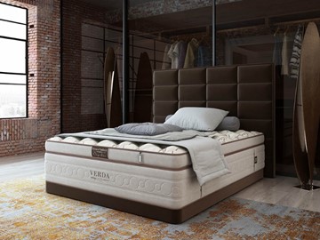 Кровать Chocolate Compact/Basement 180х200, Микровелюр (Manhattan Лесной каштан) в Ноябрьске