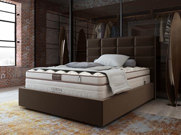 Кровать Chocolate Compact/Island M 160х200, Микровелюр (Manhattan Лесной каштан) в Ноябрьске