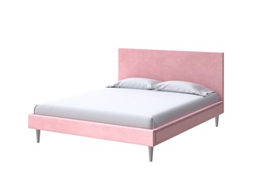 Кровать в спальню Claro 160х200, Велюр (Casa Жемчужно-розовый) в Новом Уренгое
