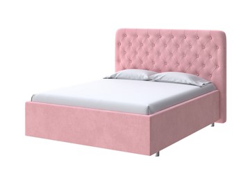 Кровать в спальню Classic Large 160х200, Велюр (Casa Жемчужно-розовый) в Салехарде