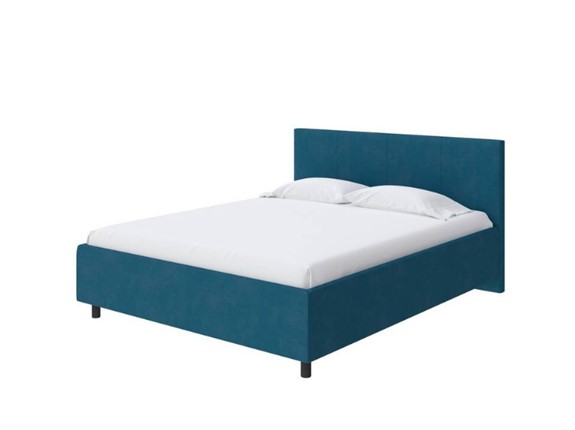 Кровать 2-спальная Como (Veda) 3 140x200, Микрофибра (Diva Синий) в Салехарде - изображение