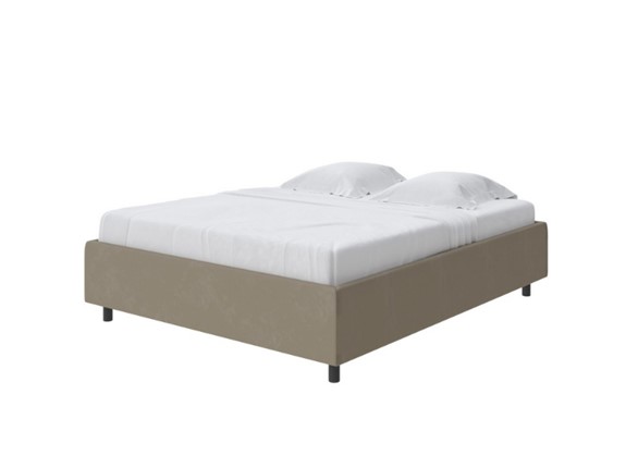 Двуспальная кровать Como (Veda) Base 1 140x200, Микрофибра (Diva Тауп) в Новом Уренгое - изображение