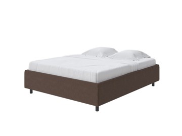 Двуспальная кровать Como (Veda) Base 1 140x200, Рогожка (Levis 37 Шоколад) в Новом Уренгое