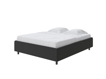 Спальная кровать Como (Veda) Base 1 140x200, Велюр (Forest 520 Темно-серый) в Новом Уренгое