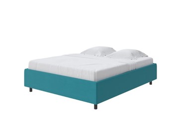 Спальная кровать Como (Veda) Base 1 140x200, Велюр (Forest 562 Голубой) в Новом Уренгое