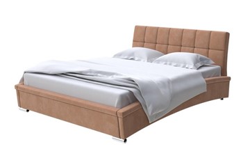 Кровать двуспальная Corso-1L 140x200, Микровелюр (Manhattan Брауни) в Новом Уренгое