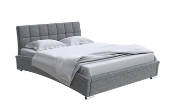 Спальная кровать Corso-1L 140x200, Велюр (Gratta 4 Серый космос) в Губкинском