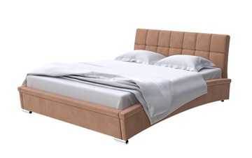 Кровать спальная Corso-1L 200x200, Микровелюр (Manhattan Брауни) в Новом Уренгое