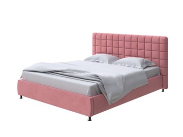 Двуспальная кровать Corso-3 160х200, Велюр (Ultra Ягодный сорбет) в Салехарде