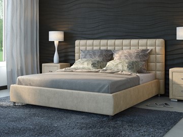 Спальная кровать Corso-3 200x200, Велюр (Лофти Айвори) в Салехарде