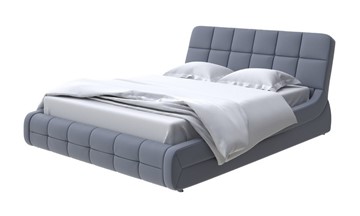 Спальная кровать Corso-6 140x200, Экокожа (Темно-синий) в Салехарде - предосмотр