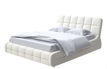 Спальная кровать Corso-6 140x200, Искусственная шерсть (Лама Лён) в Салехарде