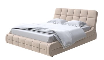 Двуспальная кровать Corso-6 140x200, Микрофибра (Diva Латте) в Салехарде