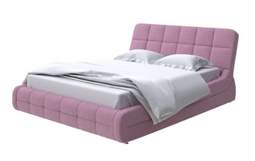 Двуспальная кровать Corso-6 140x200, Рогожка (Firmino Сакура) в Салехарде