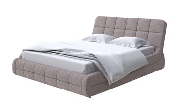 Спальная кровать Corso-6 140x200, Рогожка (Levis 25 Светло-коричневый) в Новом Уренгое