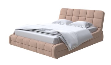 Двуспальная кровать Corso-6 140x200, Рогожка (Тетра Ореховый) в Лабытнанги