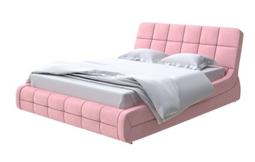 Кровать Corso-6 140x200, Велюр (Casa Жемчужно-розовый) в Салехарде