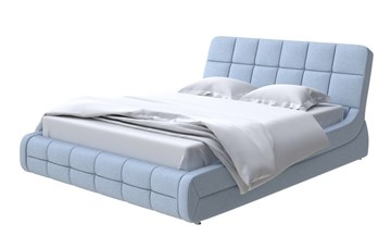 Кровать 2-х спальная Corso-6 140x200, Велюр (Scandi Cotton 21 Китайский Голубой) в Салехарде