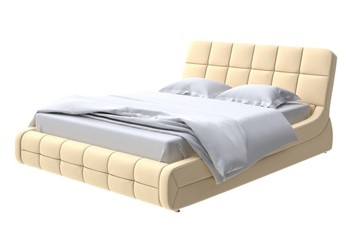 Кровать спальная Corso-6 160х200, Экокожа (Айвори) в Салехарде